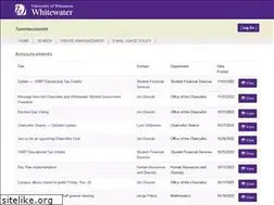 Sites similar to announcements.uww.edu
