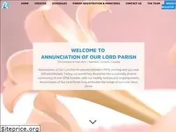 Sites similar to annunciationparish.info