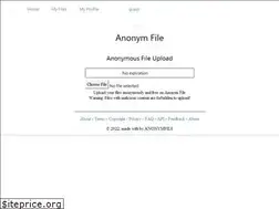 Sites similar to anonymfile.com