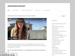 Sites similar to anonymousbishop.com