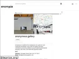 Sites similar to anonymousgallery.com