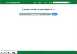 Sites similar to anonymousite.com