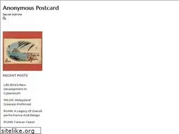 Sites similar to anonymouspostcard.org