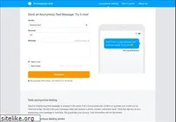 Sites similar to anonymoustext.co.uk