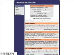 Sites similar to anonymsurfen.com