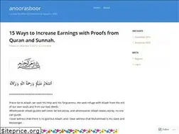 Sites similar to anoorasboor.wordpress.com