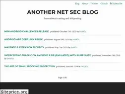 Sites similar to anothernetsecblog.com