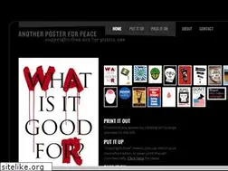 Sites similar to anotherposterforpeace.com