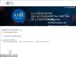 Sites similar to anr.fr