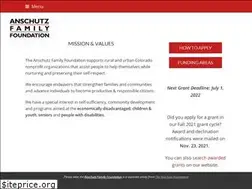 Sites similar to anschutzfamilyfoundation.org