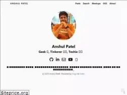 Sites similar to anshulpatel.in