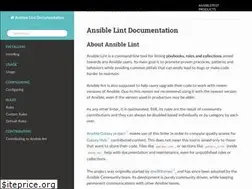 Sites similar to ansible-lint.readthedocs.io