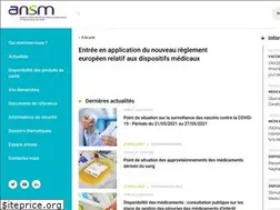 Sites similar to ansm.sante.fr