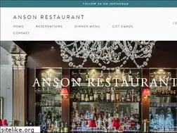 Sites similar to ansonrestaurant.com