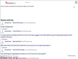 Sites similar to answeree.com