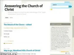 Sites similar to answeringchurchofchrist.wordpress.com