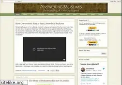 Sites similar to answeringmuslims.com