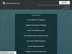 Sites similar to answermath.com