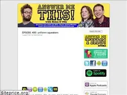 Sites similar to answermethispodcast.com