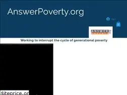 Sites similar to answerpoverty.org