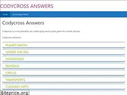 Sites similar to answerscodycross.org