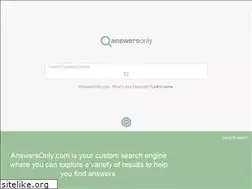 Sites similar to answersonly.com