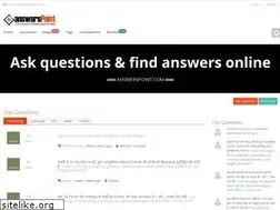 Sites similar to answerspoint.com
