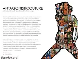 Sites similar to antagonisticouture.com