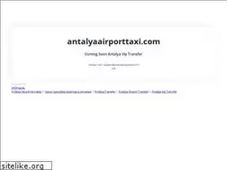 Sites similar to antalyaairporttaxi.com