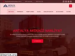 Sites similar to antalyaakdeniznakliyat.com.tr