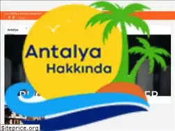 Sites similar to antalyahakkinda.com