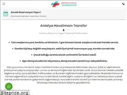 Sites similar to antalyaplustransfer.com