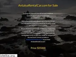 Sites similar to antalyarentalcar.com
