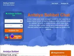 Sites similar to antalyasohbet.web.tr