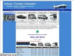 Sites similar to antalyatransferhizmetleri.com