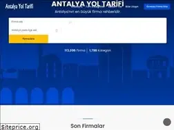 Sites similar to antalyayoltarifi.com
