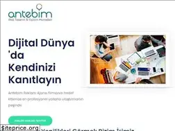 Sites similar to antebimwebtasarim.com