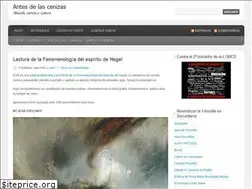 Sites similar to antesdelascenizas.com