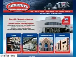Sites similar to anthonysreadymix.com
