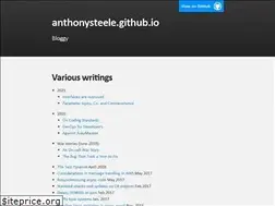Sites similar to anthonysteele.co.uk
