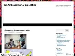 Sites similar to anthrobiopolitics.wordpress.com