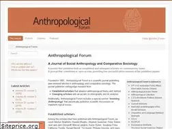 Sites similar to anthropologicalforum.net