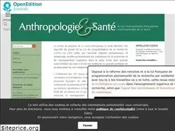 Sites similar to anthropologiesante.revues.org