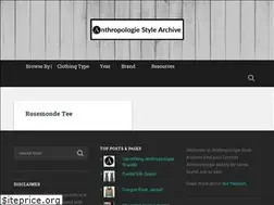 Sites similar to anthropologiestylearchive.com