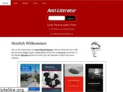 Sites similar to anti-literatur.de