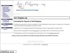 Sites similar to anti-polygamy.org