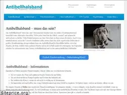 Sites similar to antibellhalsband.net