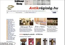 Sites similar to antikregiseg.hu