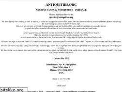 Sites similar to antiquities.org
