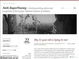 Sites similar to antisupernanny.wordpress.com